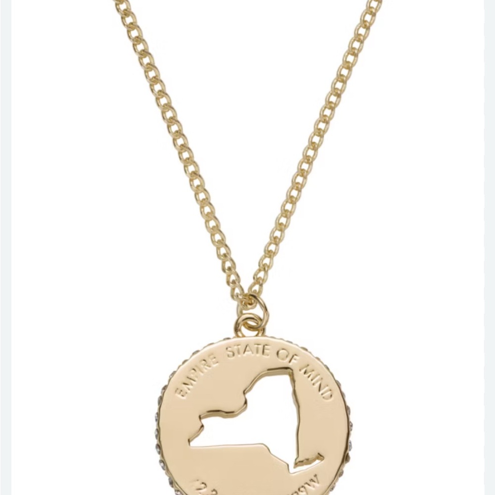 Kate Spade Gold New York State Pendant Necklace